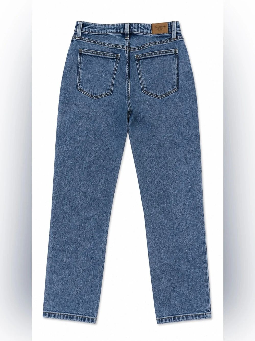 Abercrombie & Fitch High-Rise Washed Blue Mom Jeans size 25